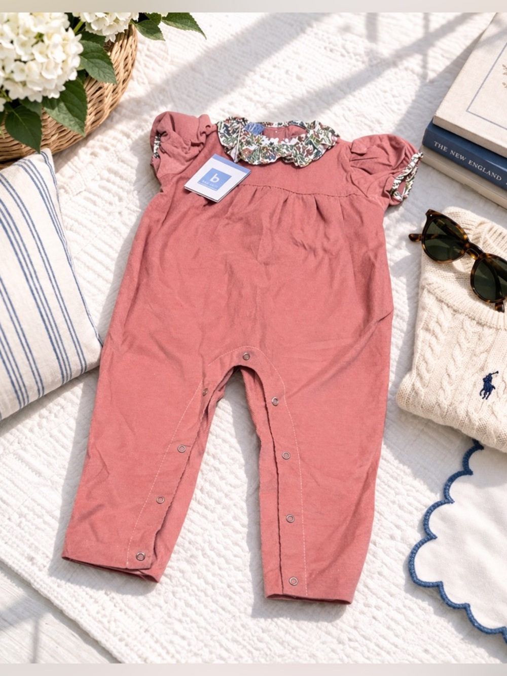 NWT Bella Bliss Pink Kids Romper sz 24 mo